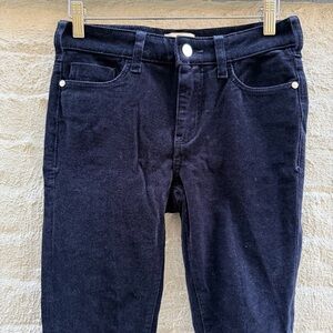 Pilcro Skinny Corduroy Hi Rise Navy Jeans Sz 25P